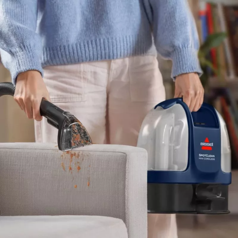 Bissell SpotClean Mini Cordless nešiojamas kilimų valiklis, rankinis, juodas, mėlynas