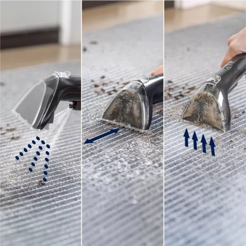 Bissell SpotClean Mini Cordless nešiojamas kilimų valiklis, rankinis, juodas, mėlynas