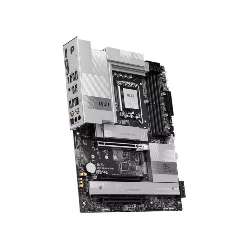 Motininė plokštė MSI PRO Z890-A WIFI Intel Z890 LGA 1851 ATX DDR5, 4 DIMM, 256 GB, Wi‑Fi 7, 5 Gb Ethernet