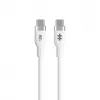 TARGUS Silikoninis USB-C į USB-C 60W įkrovimo laidas 1,5 m – baltas