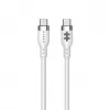 TARGUS Silikoninis USB-C į USB-C 60W įkrovimo laidas 1,5 m – baltas