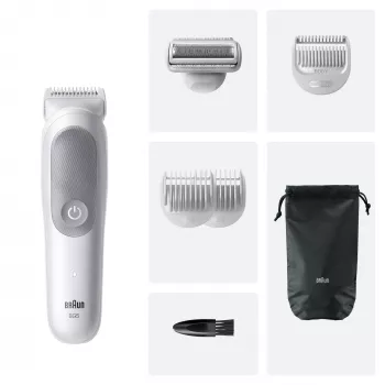 Braun Series 5 kūno groomeris/skustuvas, šviesiai pilkas