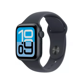 Apple Watch SE 3 GPS 40 mm vidurnakčio aliuminio korpusas su vidurnakčio sporto dirželiu S/M