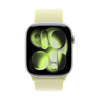 Apple MFFL4ZM/A geltona sportinė kilpinė juosta iš perdirbto nailono, poliesterio ir spandekso