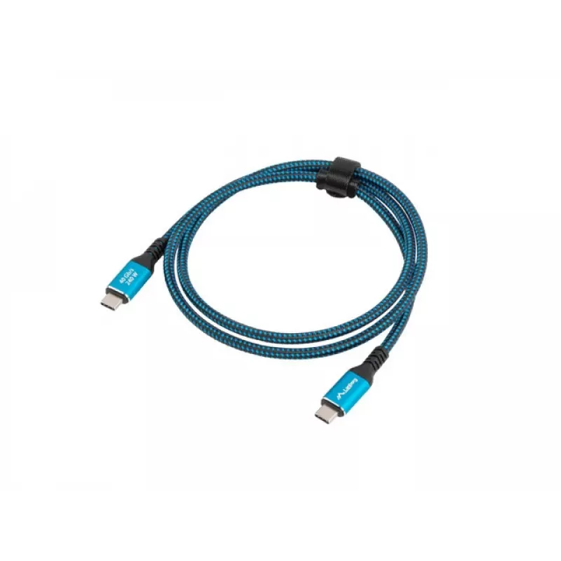 Lanberg CA-CMCM-44CU-0005-BK USB-C–USB-C USB4 kabelis, 0,5 m, 240 W, 8K 60 Hz