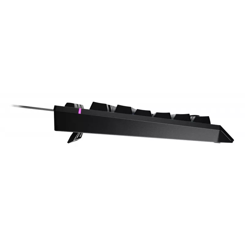 Pilno dydžio laidinė žaidimų klaviatūra Genesis Rhod 530, USB, QWERTY US, membraninė, RGB apšvietimas, 114 klavišų, 1,8 m laidas, juoda