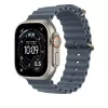 Apple Natural Titanium Finish MGCC4ZM/A mėlynas fluoroelastomerinis dirželis 49 mm