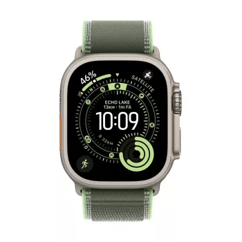 Apple MFT54ZM/A Smartwatch dirželis Žalias Titanas Poliesteris Spandeksas Nailonas