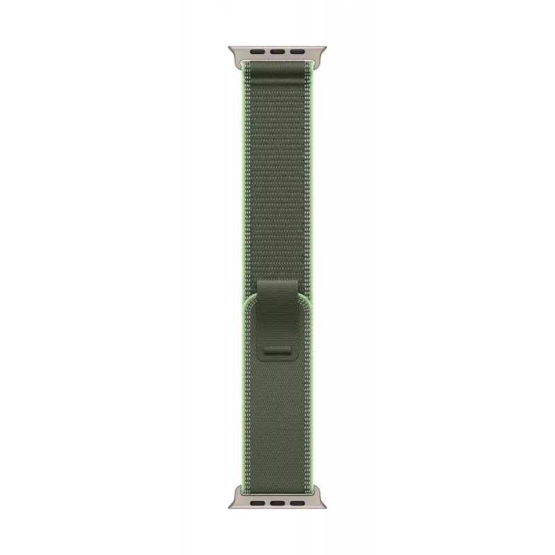 Apple 49mm Green/Neon Trail Loop - S/M - Natural Titanium Finish
