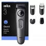 Braun BeardTrimmer 3 80789789 barzdaskutė, AC/Baterija, 20 mm, Juoda