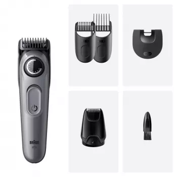 Braun BeardTrimmer 3 80789789 barzdaskutė, AC/Baterija, 20 mm, Juoda