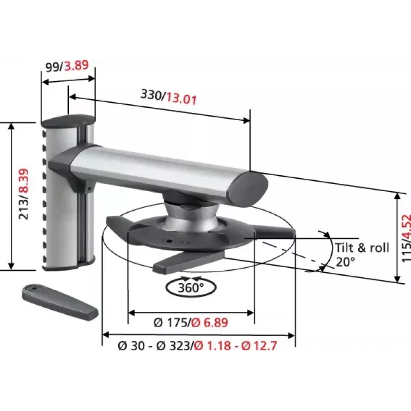Vogel's EPW 6565 - Sieninis laikiklis projektoriui