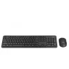 Belaidis klaviatūros ir pelės rinkinys ASUS CW100 — JAV išdėstymas, juoda, pilno dydžio QWERTY klaviatūra, 1600 DPI pelė
