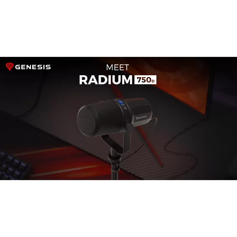 Stalinis dinaminis mikrofonas GENESIS RADIUM 750D