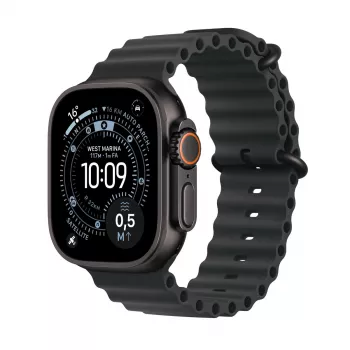 Išmanusis laikrodis Apple Watch Ultra 3 GPS + Cellular 49mm Juodas titano korpusas su juoda vandenyno juostele