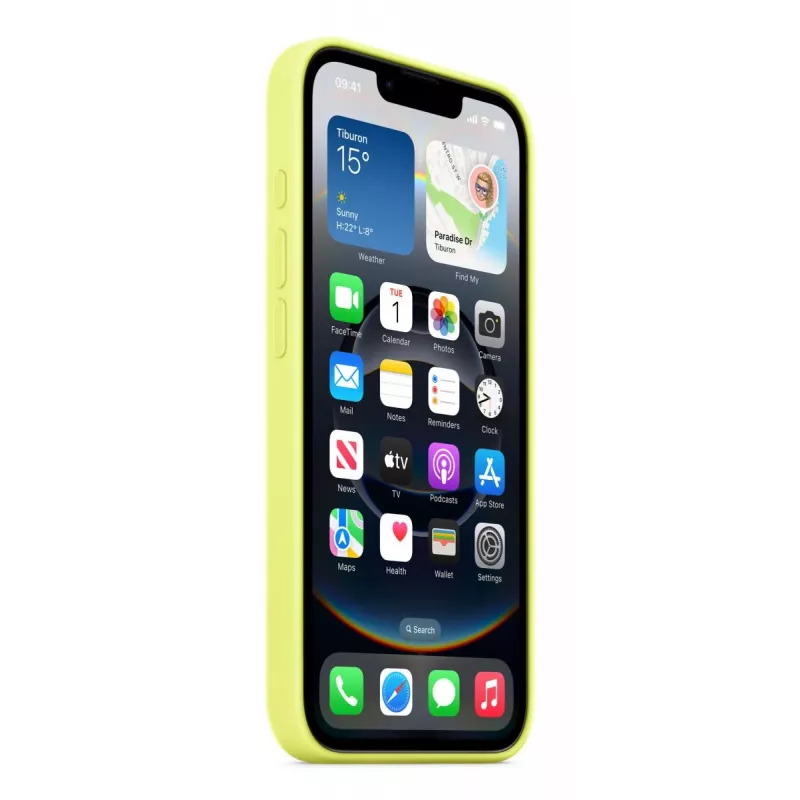 Apple Silikoninis Dėklas MGYW4ZM/A Geltonas iPhone 16e 15,5 cm (6,1 inch)