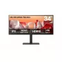 Monitorius LG 34BA75QE-B 34 colių Wide Quad HD (3440 x 1440) IPS lenktas, 5 ms, USB-C, VESA, garsiakalbiai