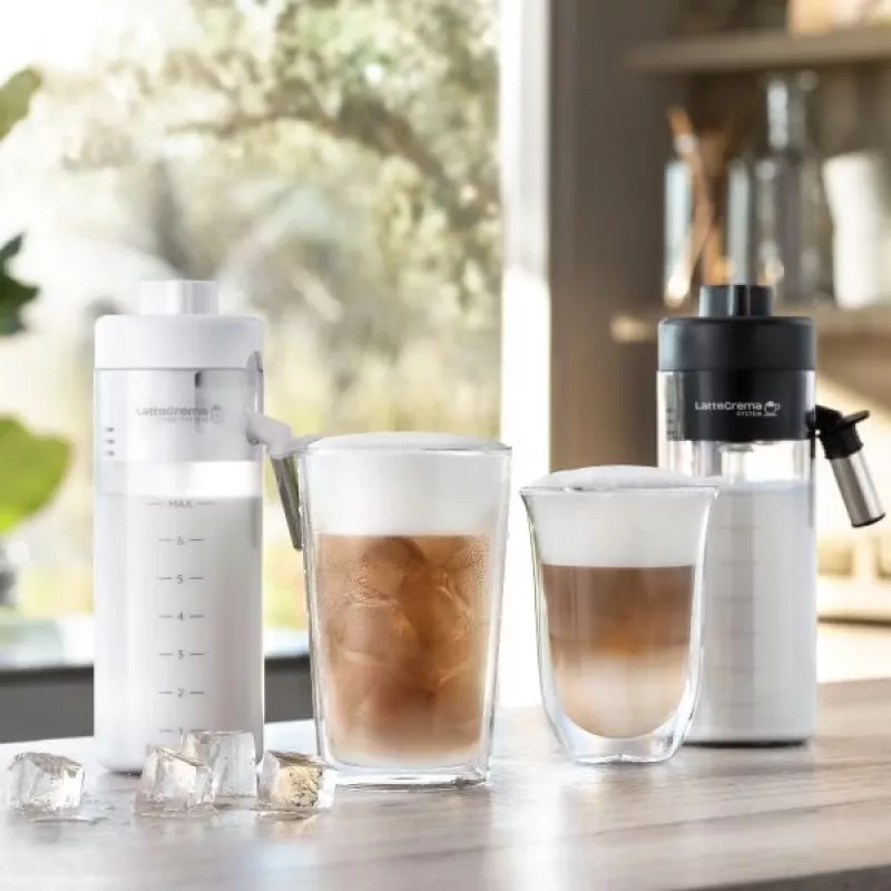 Espresso aparatas De’Longhi Eletta Explore – pilnai automatinis, 1,8 L vandens talpa, 300 g pupelių talpa, 19 bar, TFT jutiklinis ekranas