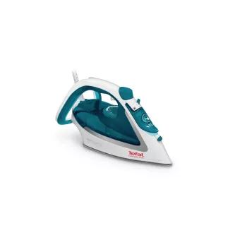 Tefal EasyGliss Plus FV5718 sausas ir garinis lygintuvas su Durilium padu 2400 W Turkio, Baltas