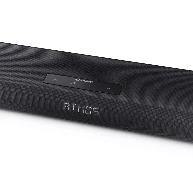 Sharp HT-SBW320 2.1 kanalų ultragarso juosta su belaidžiu žemųjų dažnių garsiakalbiu, Dolby Atmos / DTS Virtual:X