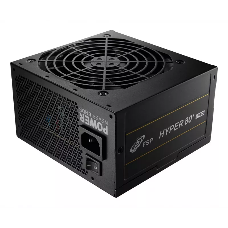 FSP HYPER 80+ PRO 650W maitinimo blokas ATX ATX3.1 juodas, 650 W, 220-240 V, 50/60 Hz, 5 A, aktyvus, 100 W