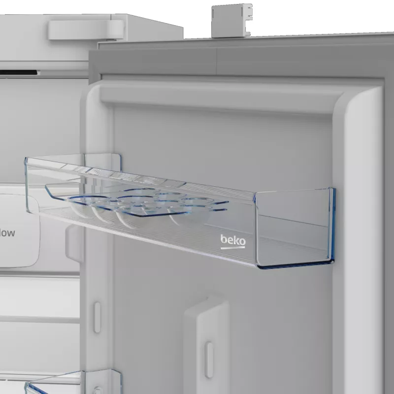 Įmontuojamas šaldytuvas-šaldiklis BEKO B3BCNA294HS — 270 L bendras, LED ekranas, E klasė, baltas