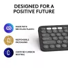 Logitech Pebble Keys 2 K380s belaidė klaviatūra Universal RF Wireless + Bluetooth QWERTY US International Graphite