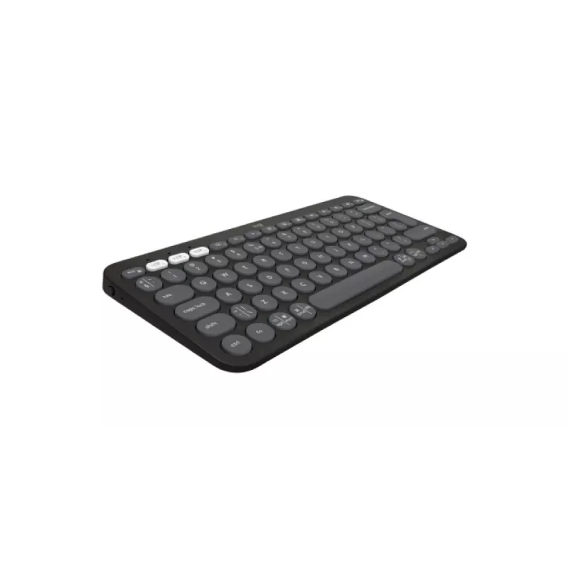 Logitech Pebble Keys 2 K380s belaidė klaviatūra Universal RF Wireless + Bluetooth QWERTY US International Graphite