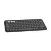 Logitech Pebble Keys 2 K380s belaidė klaviatūra Universal RF Wireless + Bluetooth QWERTY US International Graphite