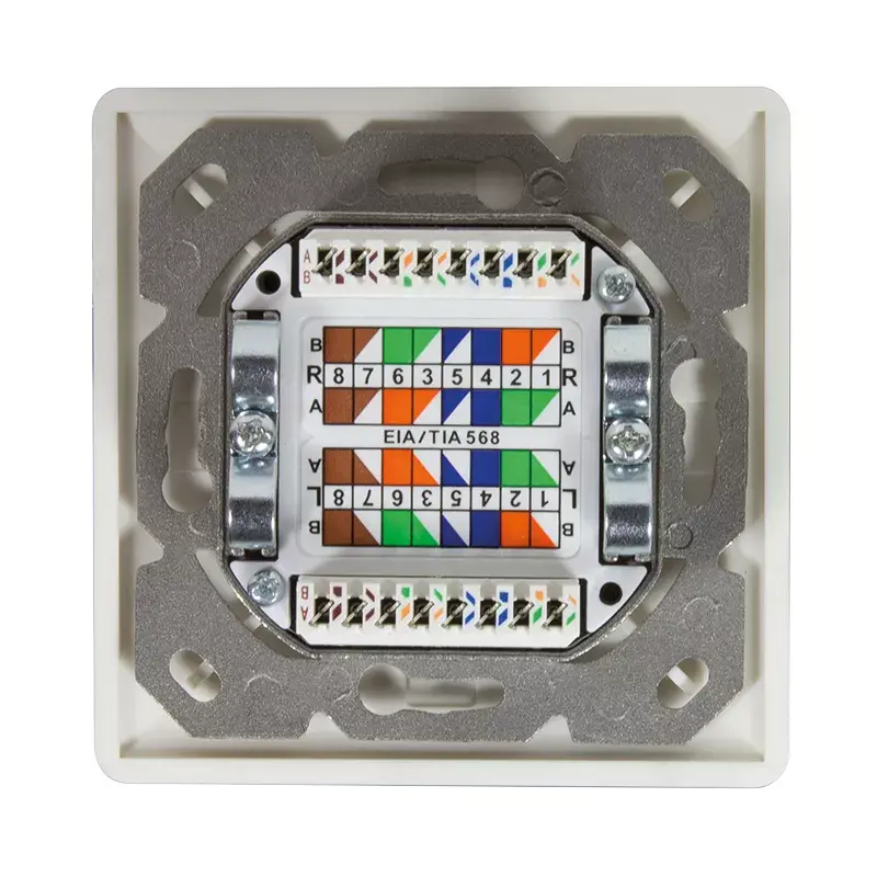 Sieninis lizdas 2 x RJ-45 LogiLink NP0124