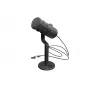 Laidinis PC mikrofonas GENESIS Radium 350D — USB Type-A/Type-C, -48 dB jautrumas, 16–14000 Hz, 2,5 m kabelis, juodas