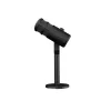 Laidinis PC mikrofonas GENESIS Radium 350D — USB Type-A/Type-C, -48 dB jautrumas, 16–14000 Hz, 2,5 m kabelis, juodas