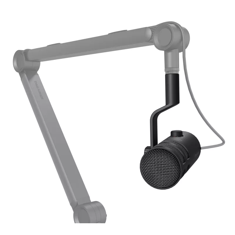 Laidinis PC mikrofonas GENESIS Radium 350D — USB Type-A/Type-C, -48 dB jautrumas, 16–14000 Hz, 2,5 m kabelis, juodas