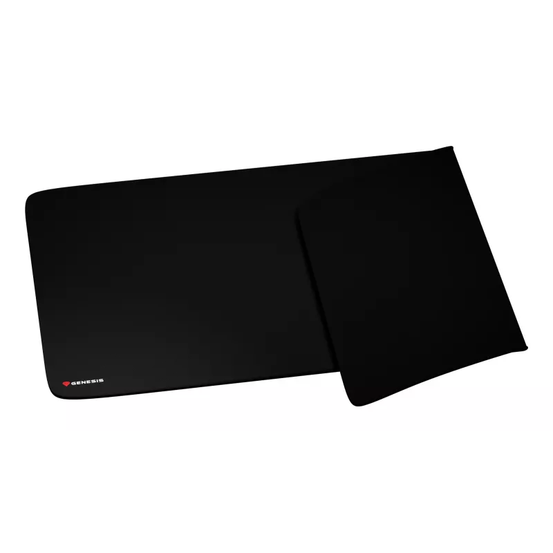 GENESIS Carbon 500 Hyper Logo, juodas, monochromatinis, audinys, guma, žaidimų pelės kilimėlis