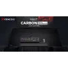 GENESIS Carbon 500 Hyper Logo, juodas, monochromatinis, audinys, guma, žaidimų pelės kilimėlis