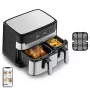 Tefal Dual Easy Fry & Grill EY905D Dviguba 8,3 L 2700 W Karšto oro gruzdintuvė Nerūdijantis plienas