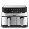 Tefal Dual Easy Fry & Grill EY905D Dviguba 8,3 L 2700 W Karšto oro gruzdintuvė Nerūdijantis plienas