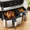 Tefal Dual Easy Fry & Grill EY905D Dviguba 8,3 L 2700 W Karšto oro gruzdintuvė Nerūdijantis plienas