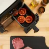 Tefal Dual Easy Fry & Grill EY905D Dviguba 8,3 L 2700 W Karšto oro gruzdintuvė Nerūdijantis plienas