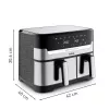 Tefal Dual Easy Fry & Grill EY905D Dviguba 8,3 L 2700 W Karšto oro gruzdintuvė Nerūdijantis plienas