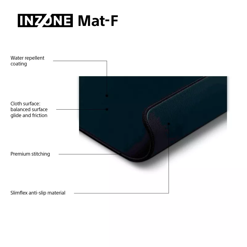 Pelėdos kilimėlis Sony NZONE Mat-F, 480x400 mm, juodas