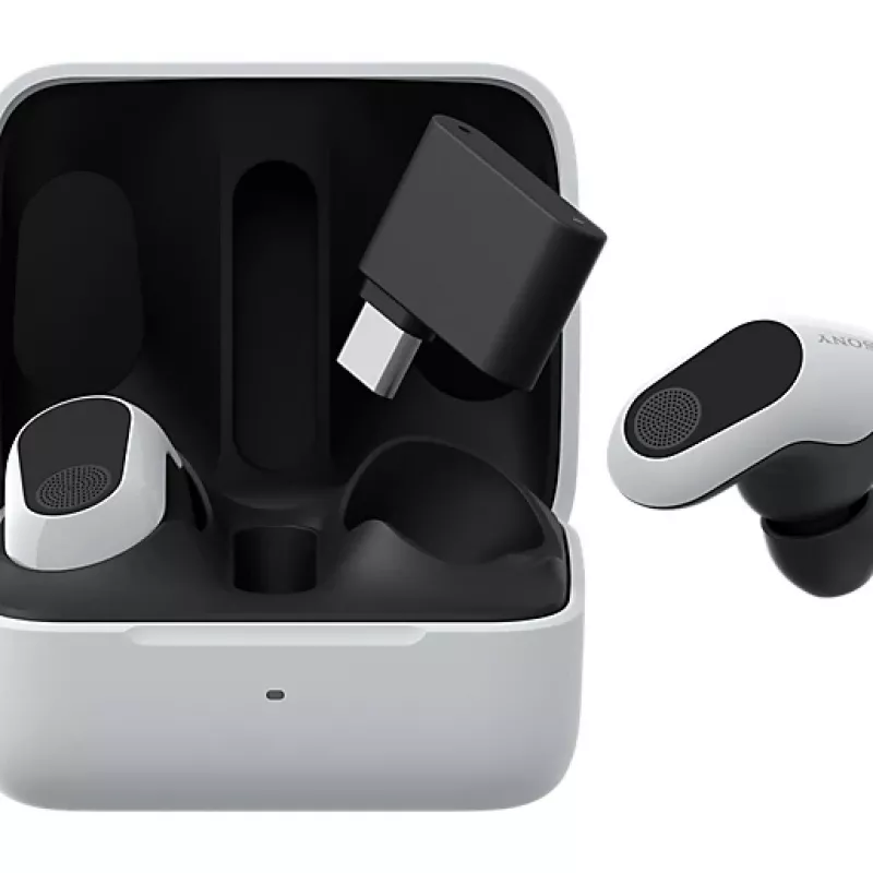 Sony INZONE Buds belaidės ausinės žaidimams, į ausį, Bluetooth, juoda / balta