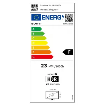 Sony INZONE M10S kompiuterio monitorius 68,3 cm (26,9 col.) 2560 x 1440 pikseliai Quad HD OLED juodas