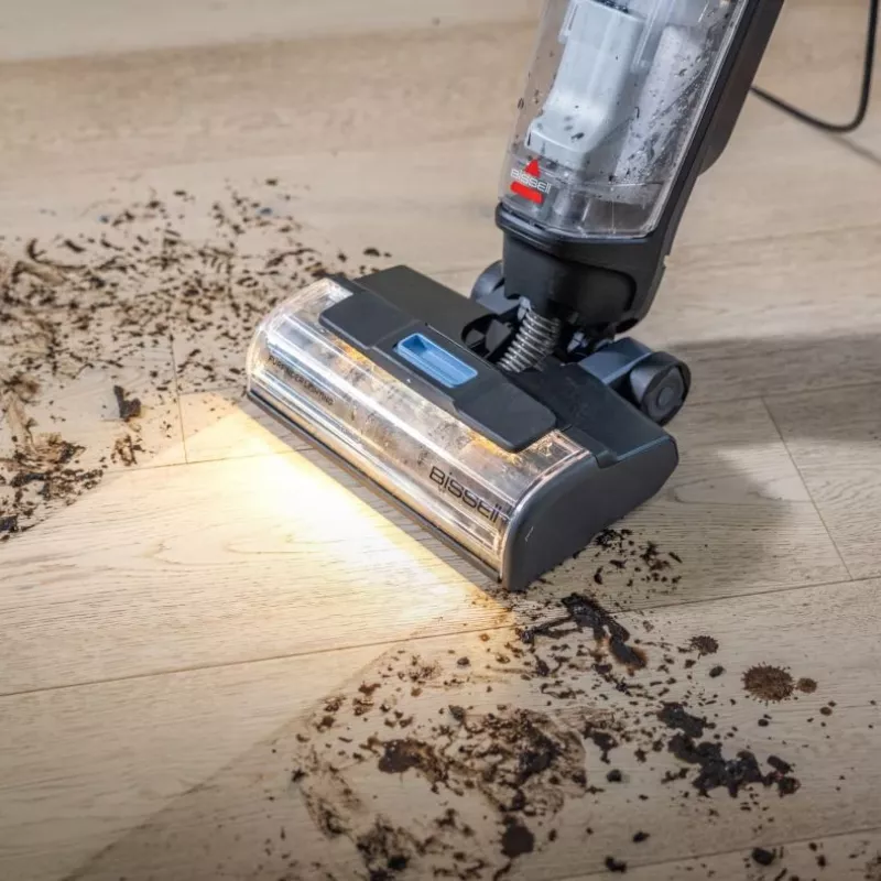 Bissell CrossWave EdgeFind Select vertikalus dulkių siurblys sausam ir šlapiam valymui, bekamerinis, 340 W, juodas, mėlynas