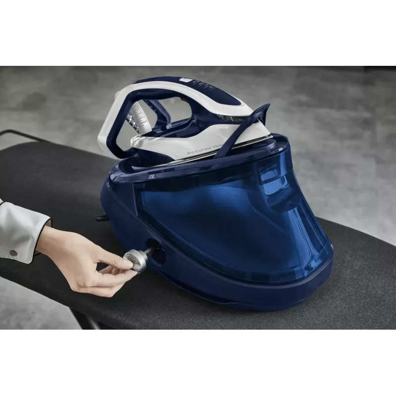 Garinių lygintuvų generatorius Tefal Pro Express Vision GV9812 3000 W 1.1 L Durilium AirGlide Autoclean padas, mėlynas, baltas