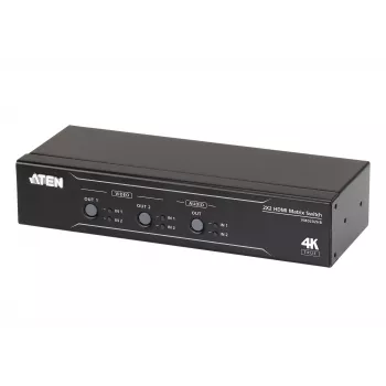 ATEN VM0202HB 2x2 True 4K HDMI matricos jungiklis su garso atskyrimu