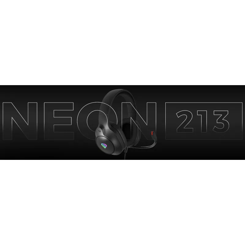 Ausinės GENESIS NEON 213, laidinės, juodos, 20-20000 Hz, 302 g