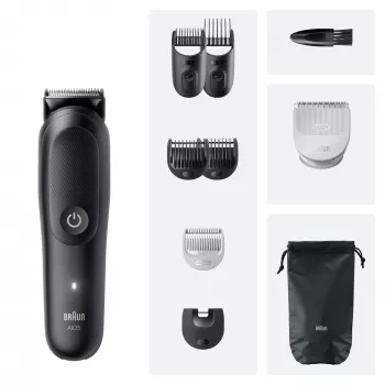 Braun Series 5 AIO5540 All-In-One Style Kit 9 viename plaukų kirpimo prietaisas, plaunamas, juodas