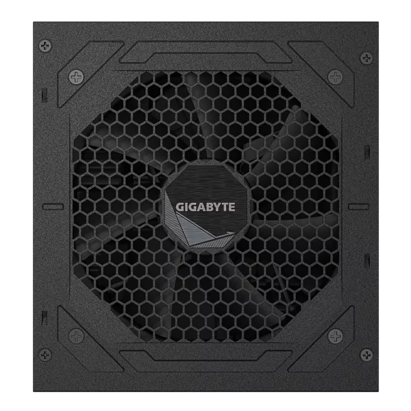 GIGABYTE UD1000GM PG5 V2 maitinimo blokas – PCIe Gen 5.1, 80 PLUS Gold, pilnai modulinis, 120 mm ventiliatorius, ATX 3.1 suderinamas, EU kištukas