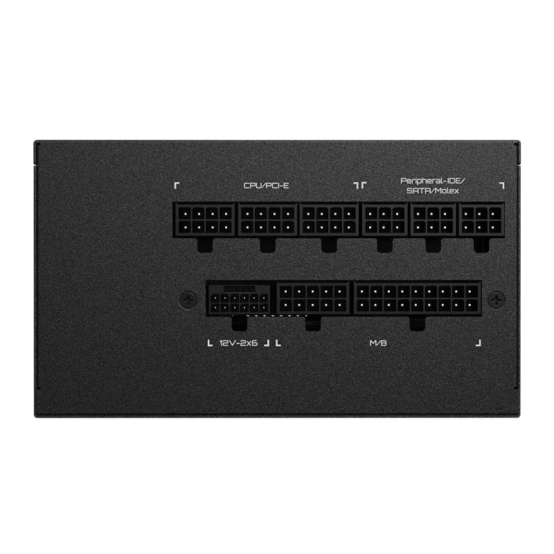GIGABYTE UD1000GM PG5 V2 maitinimo blokas – PCIe Gen 5.1, 80 PLUS Gold, pilnai modulinis, 120 mm ventiliatorius, ATX 3.1 suderinamas, EU kištukas